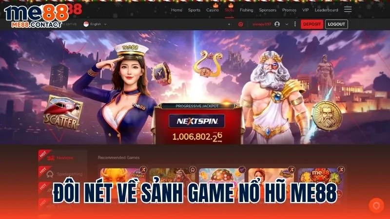 Vài nét giới thiệu về sảnh trò chơi Nổ Hũ Me88