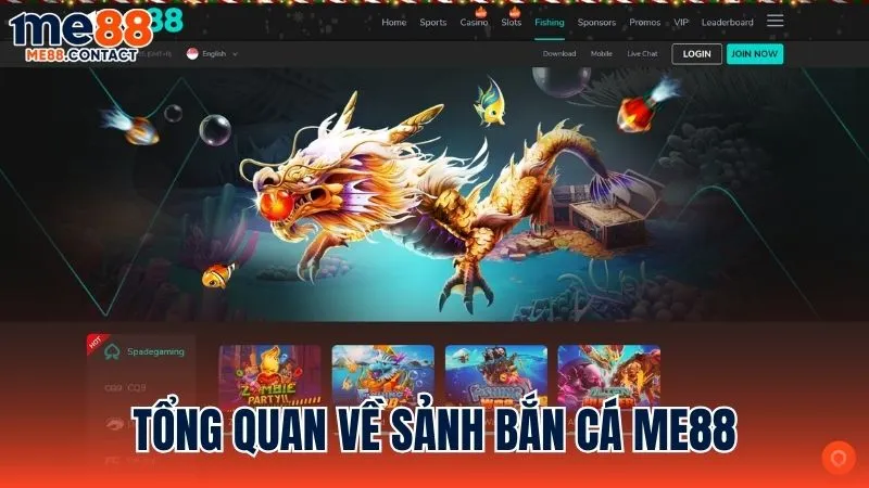 Tổng quan về sảnh trò chơi Bắn Cá Me88